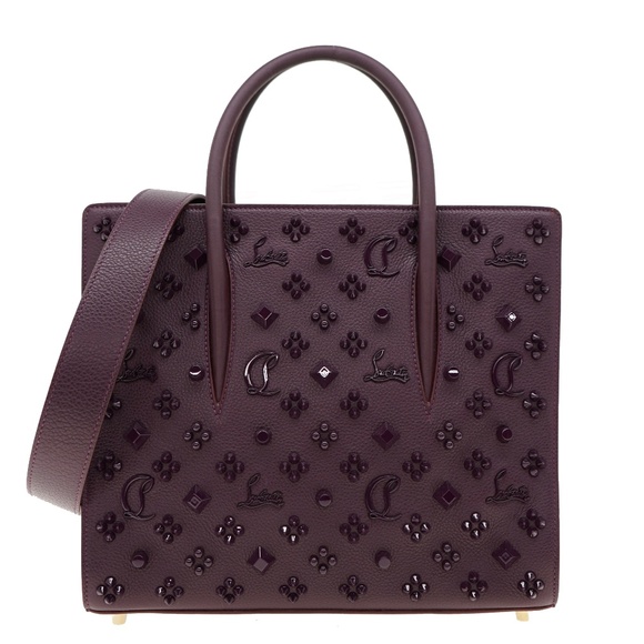 Christian Louboutin Paloma Tote Medium Merlot Leather New - Picture 1 of 7